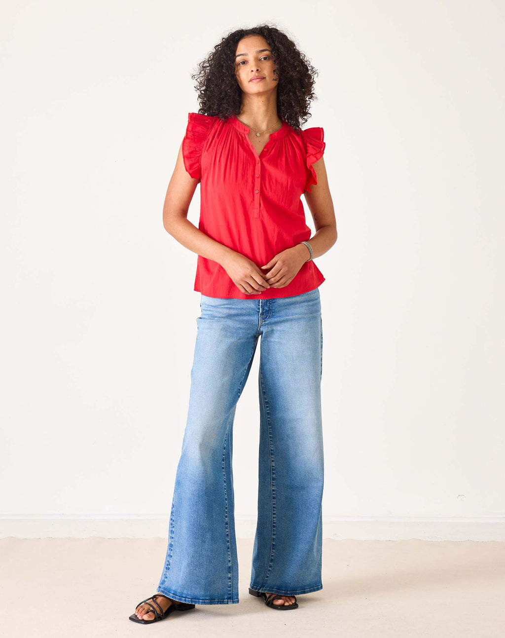 Flutter Sleeve Top