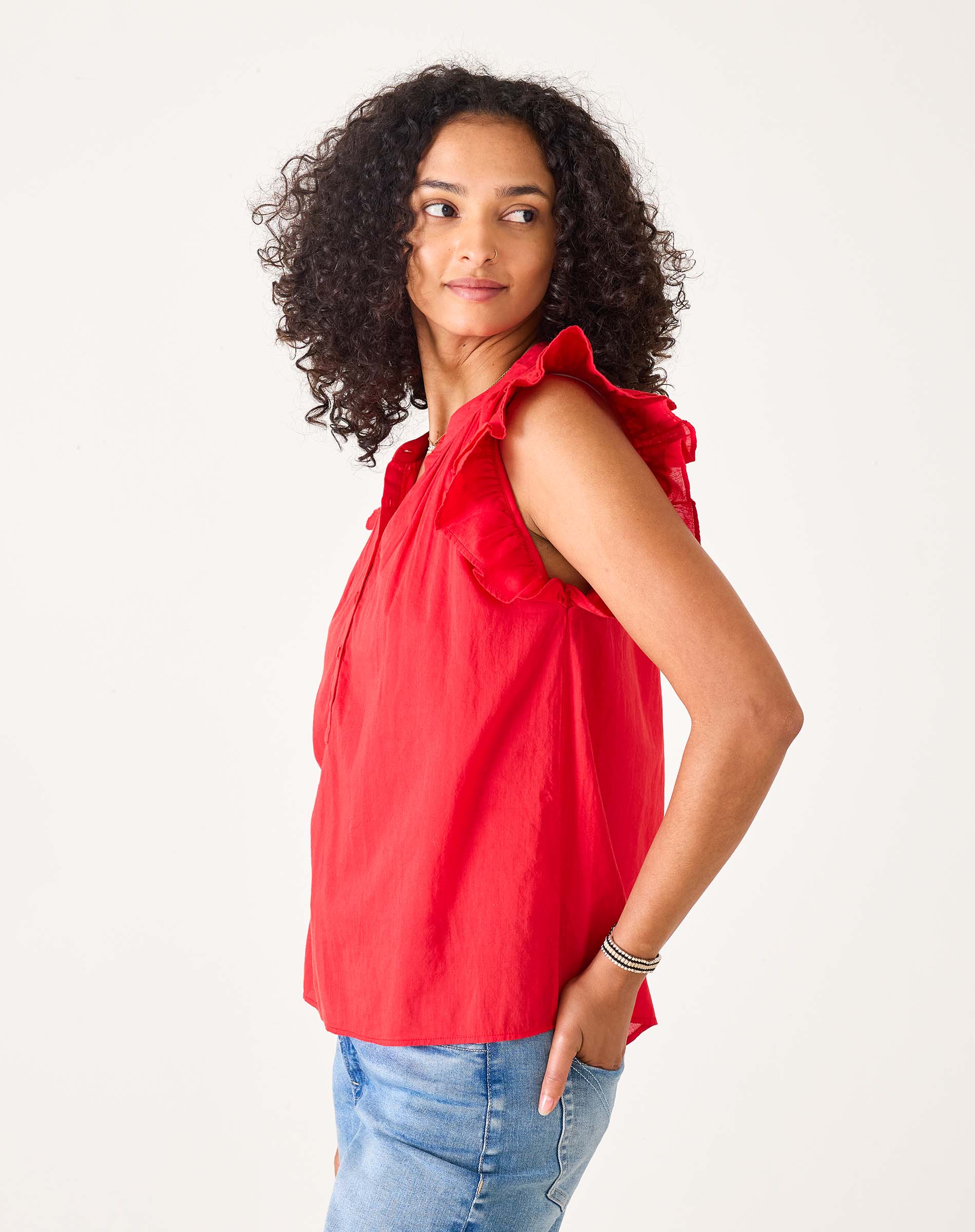 Flutter Sleeve Top
