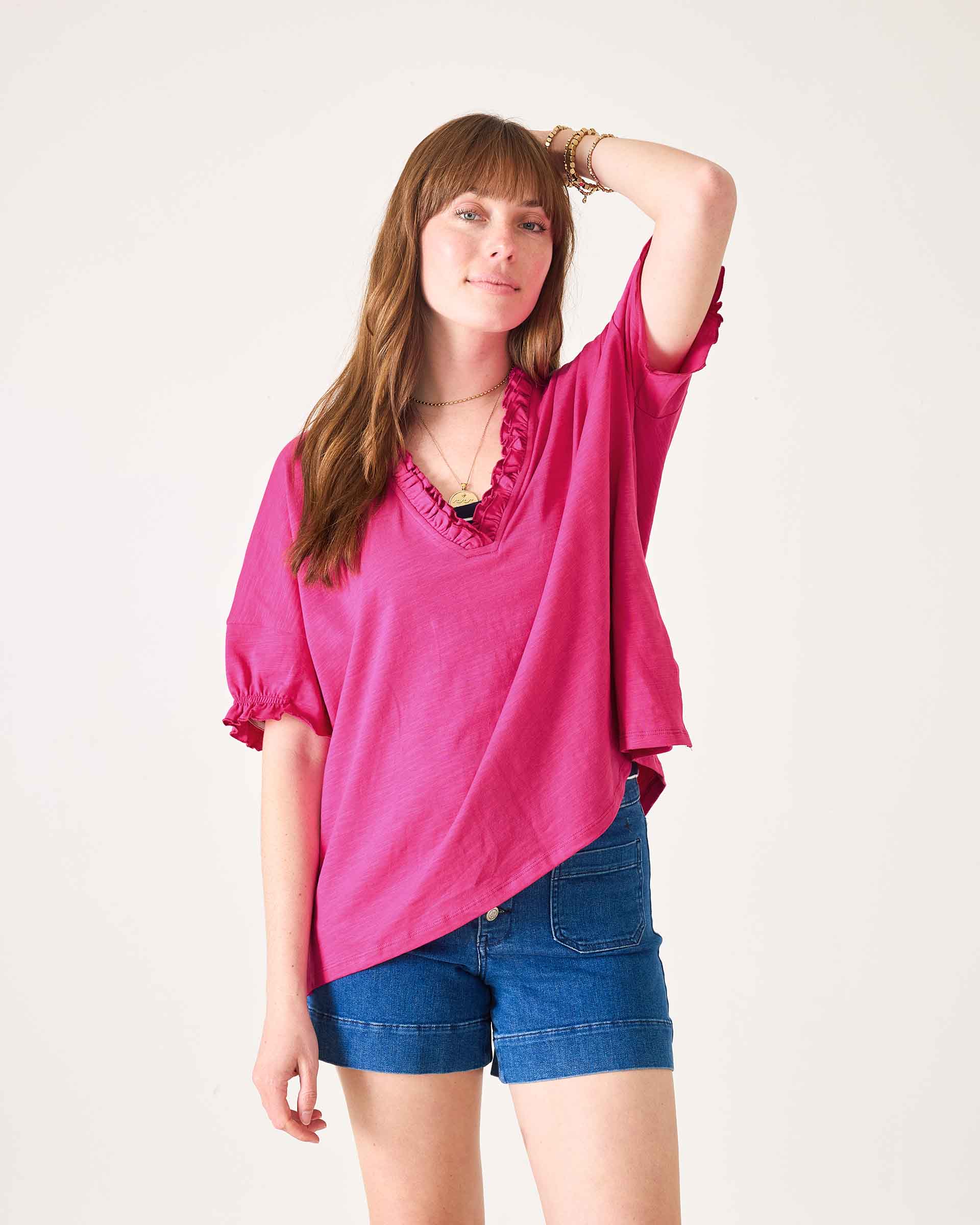 Amelia Ruffle Tee