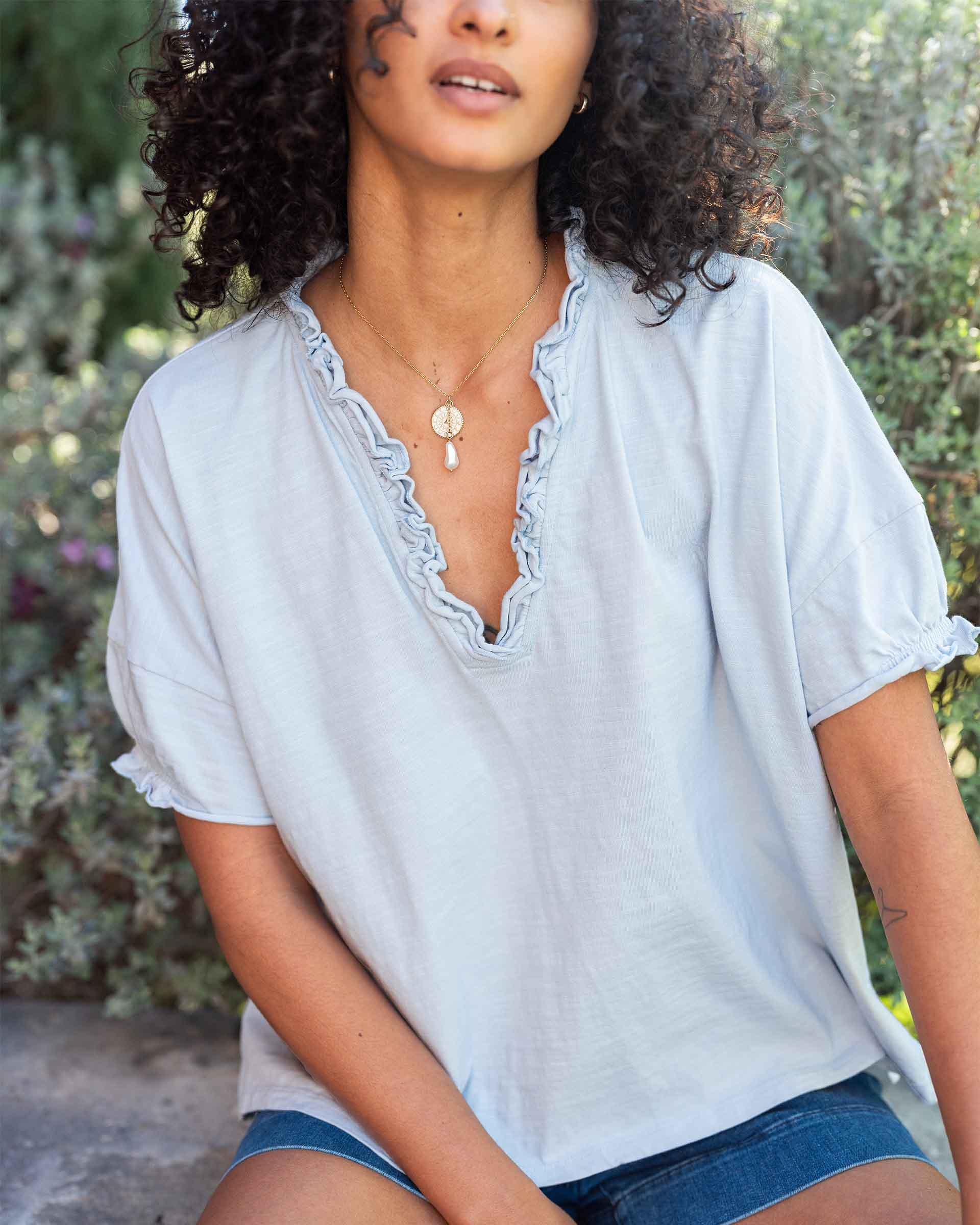 Amelia Ruffle Tee