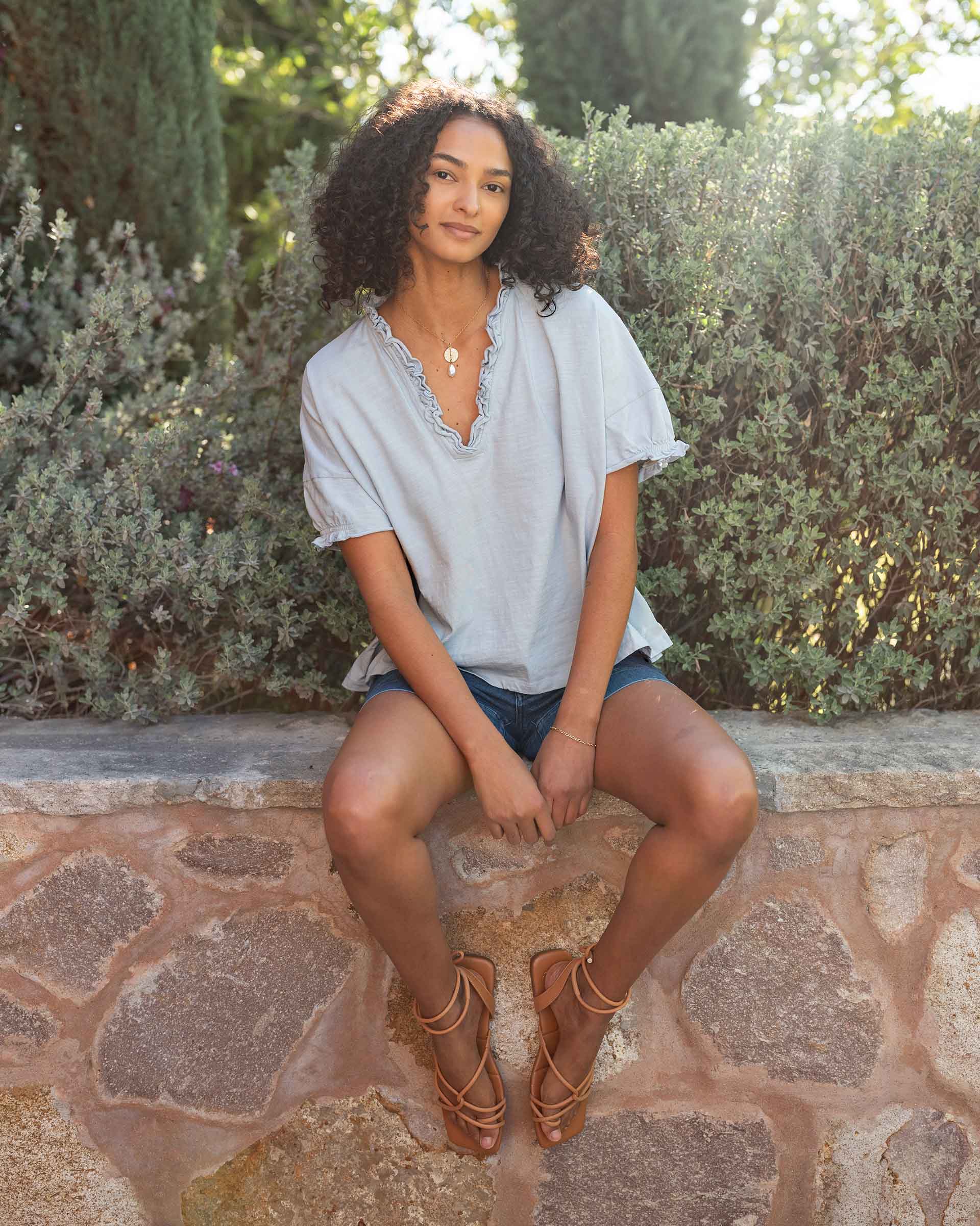 Amelia Ruffle Tee