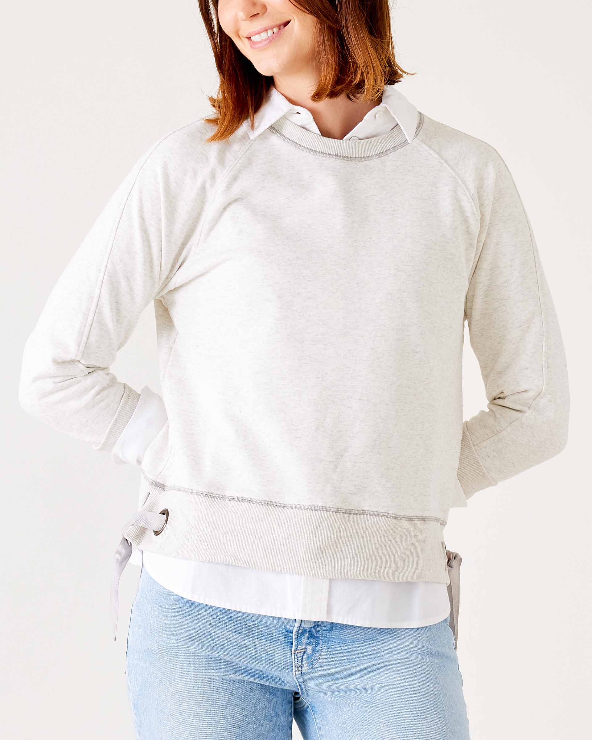 Frenchie Tie Side Sweatshirt