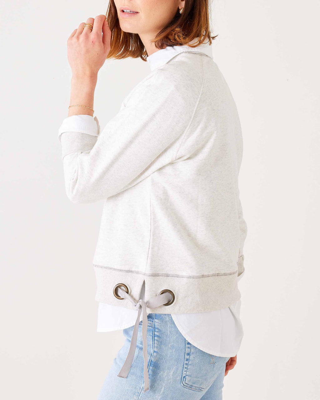 Frenchie Tie Side Sweatshirt