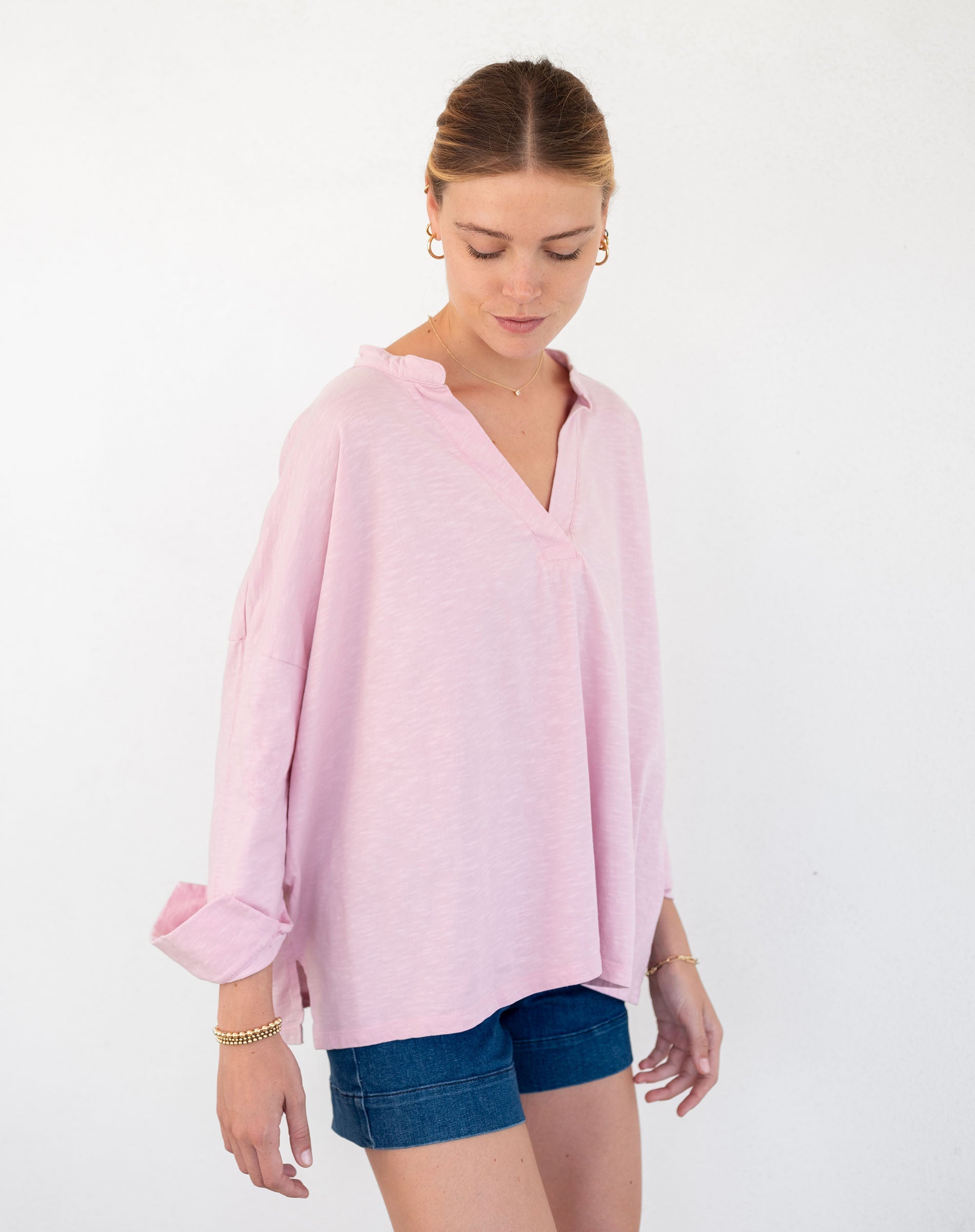 Amelia Cuff Tee