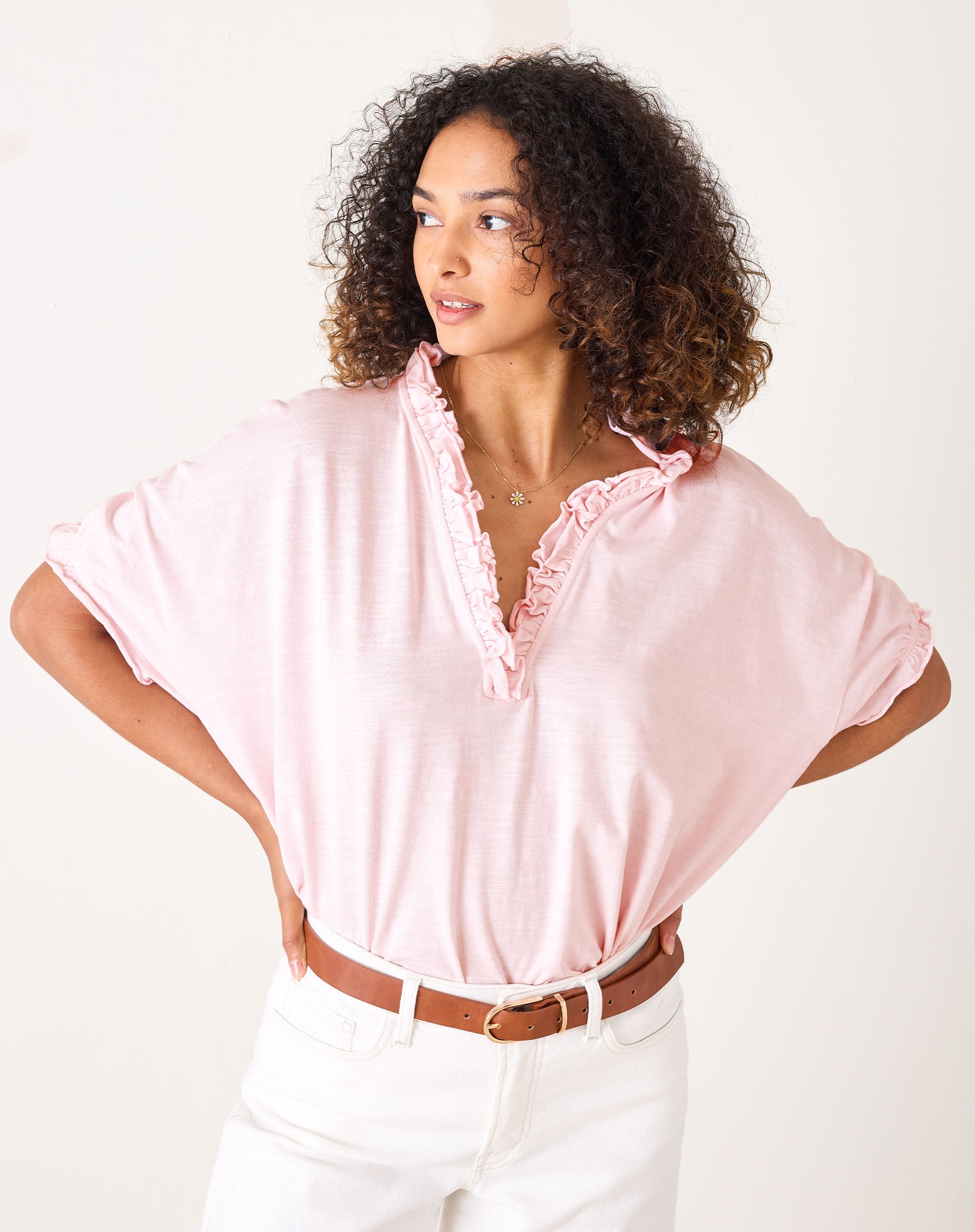 Amelia Ruffle Tee