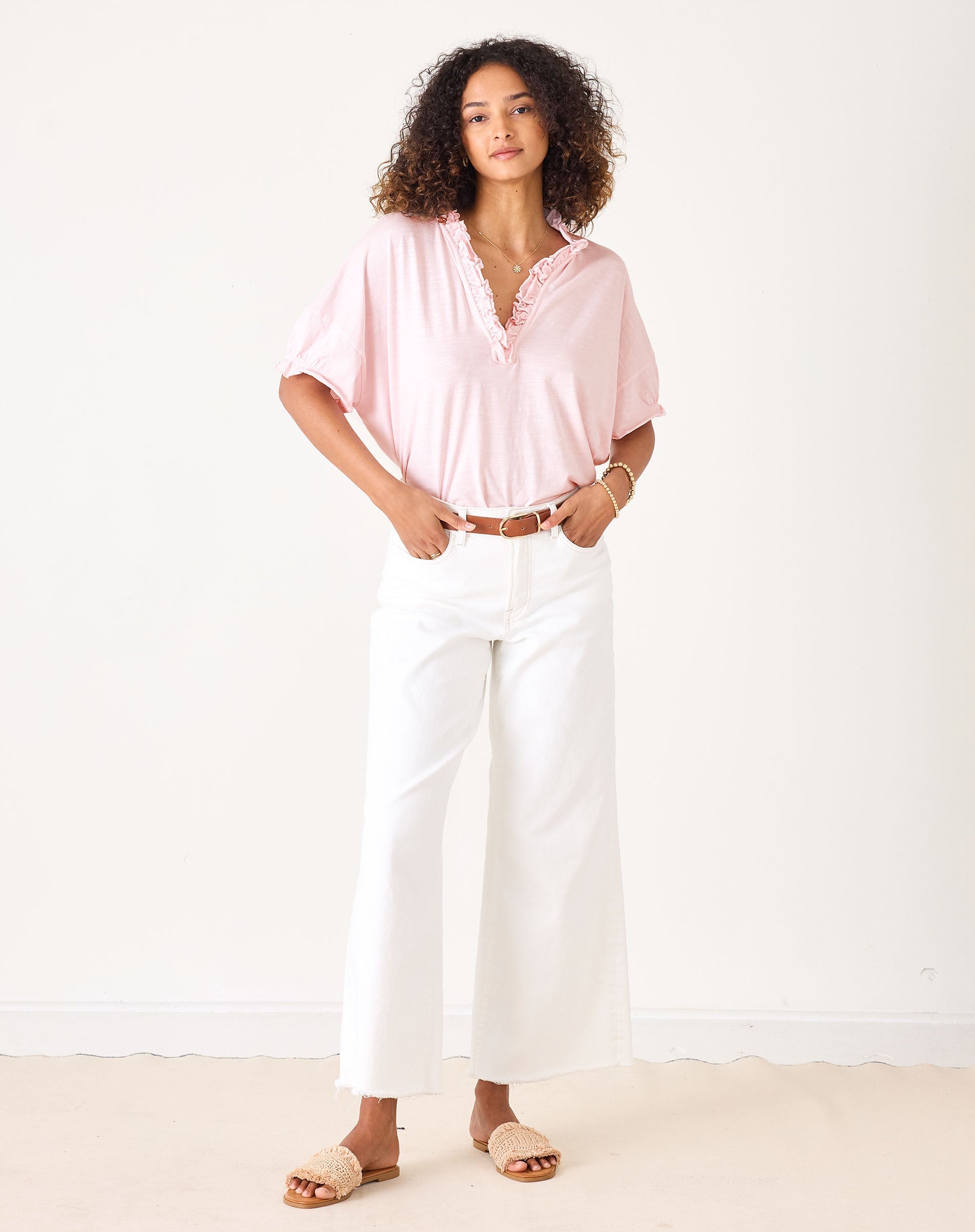 Amelia Ruffle Tee