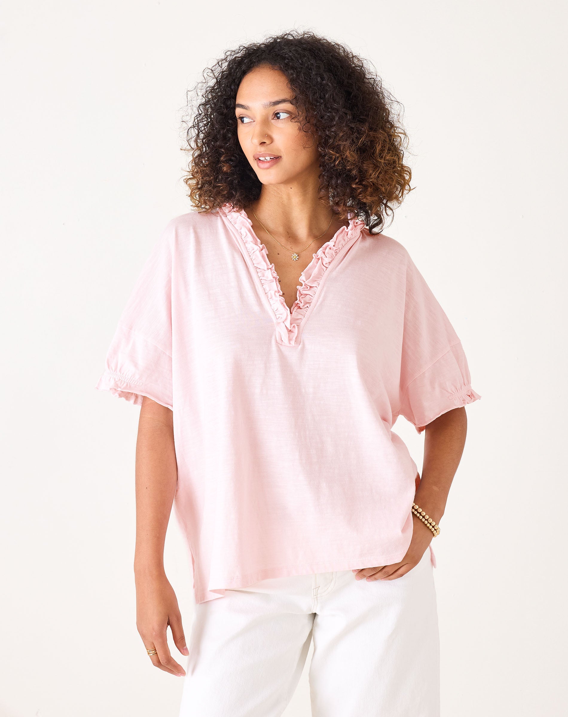 Amelia Ruffle Tee