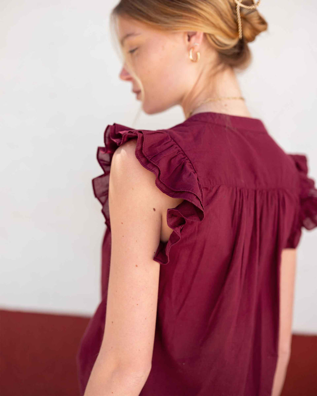 Flutter Sleeve Top