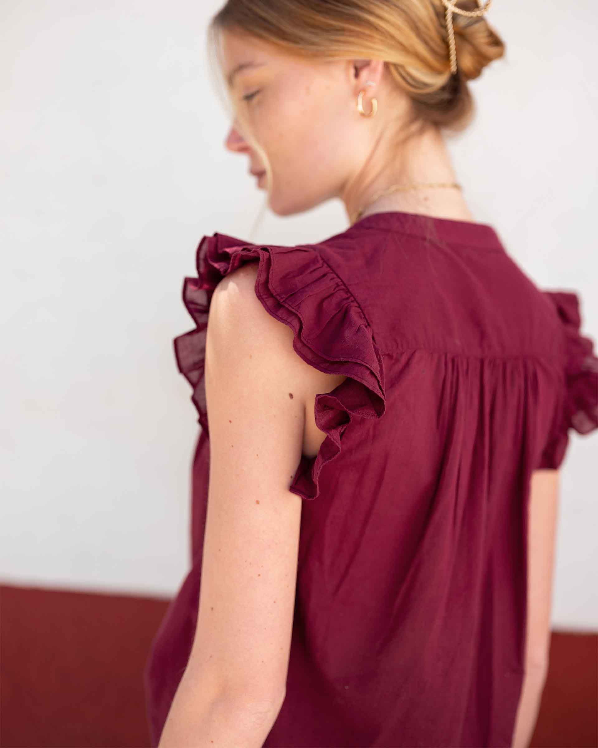 Flutter Sleeve Top