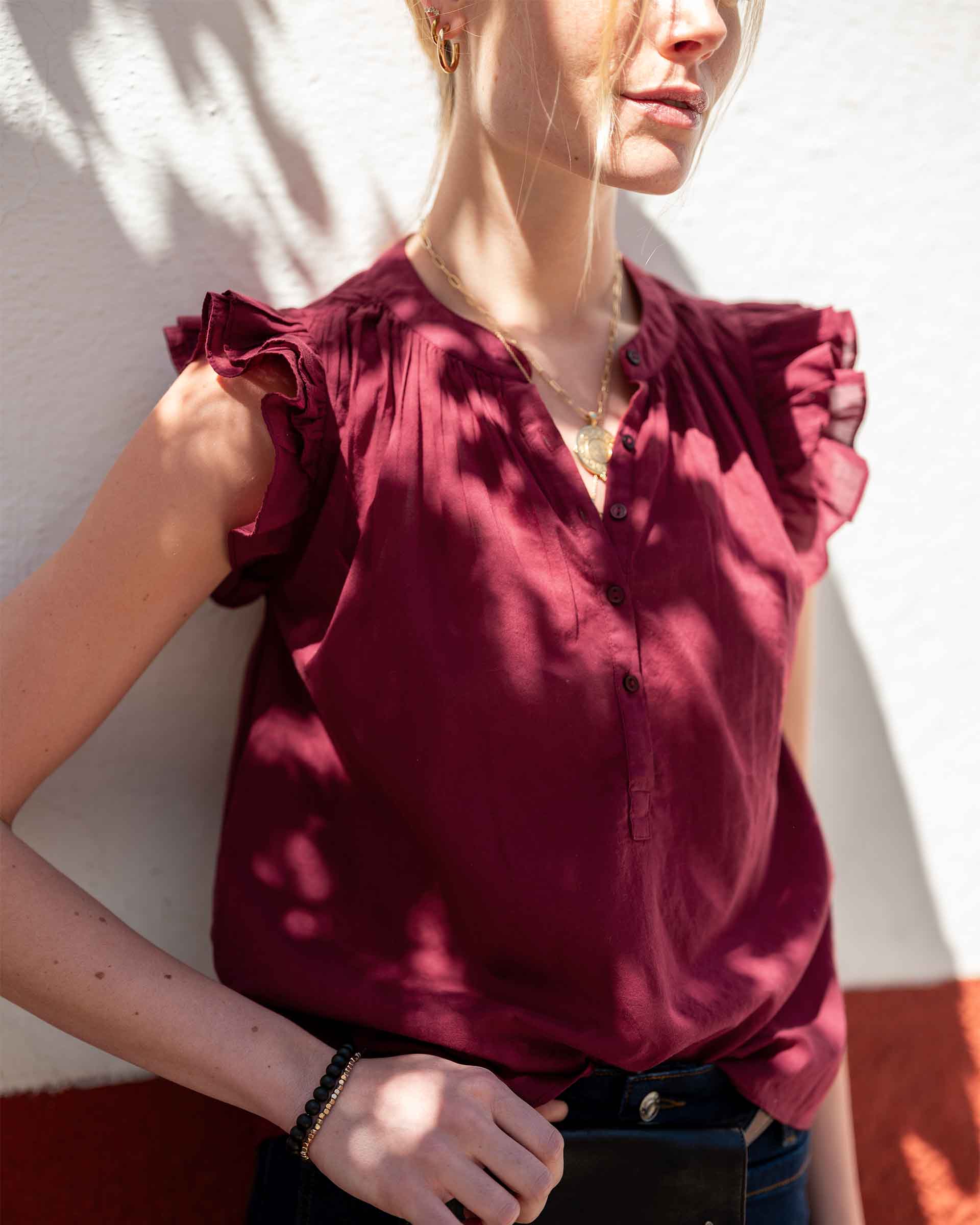 Flutter Sleeve Top