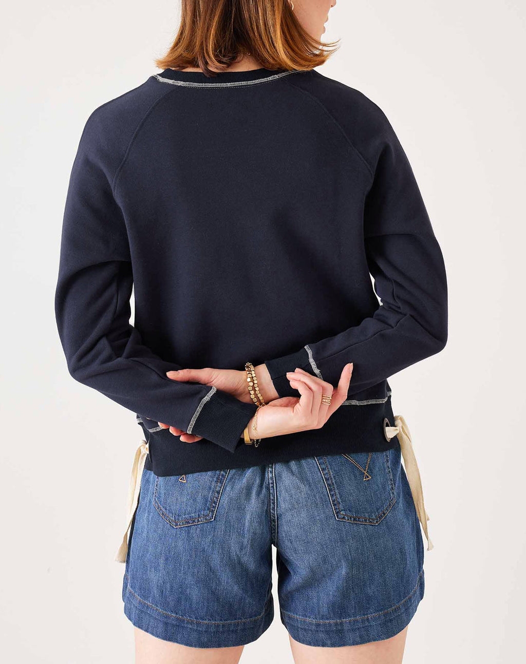 Frenchie Tie Side Sweatshirt