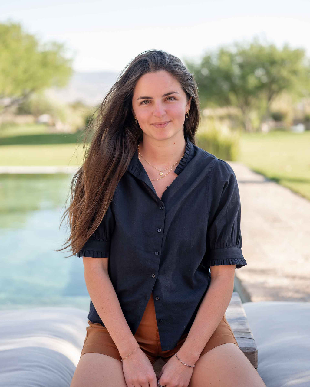 Sweet Clementine Button-Up Top