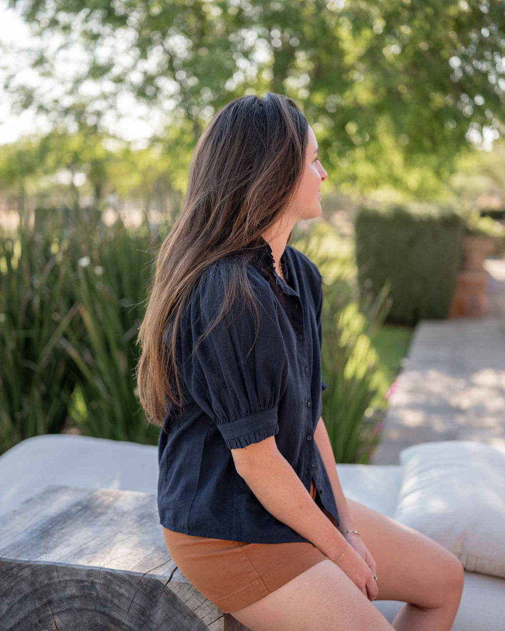 Sweet Clementine Button-Up Top