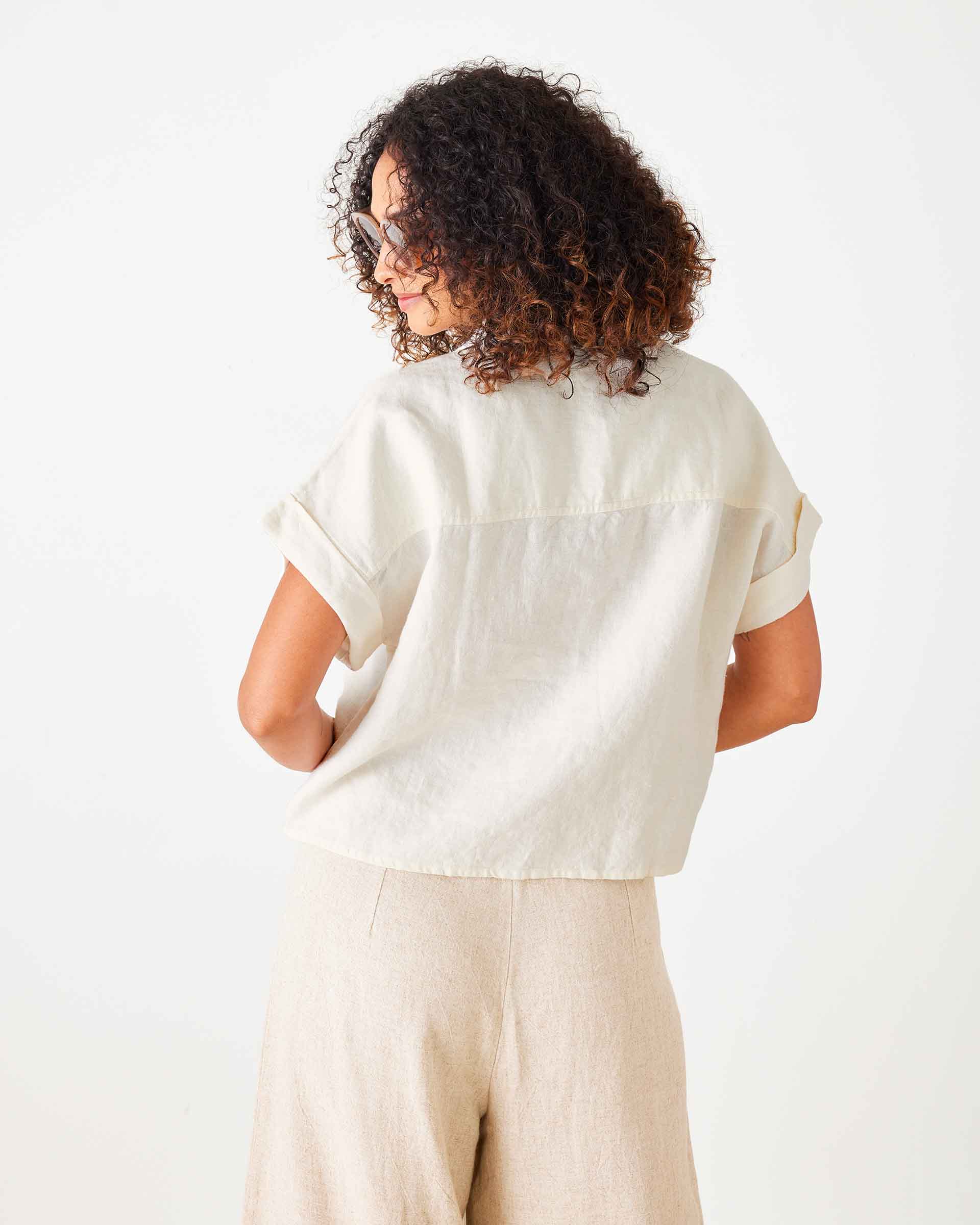 Hadley Boxy Linen Top