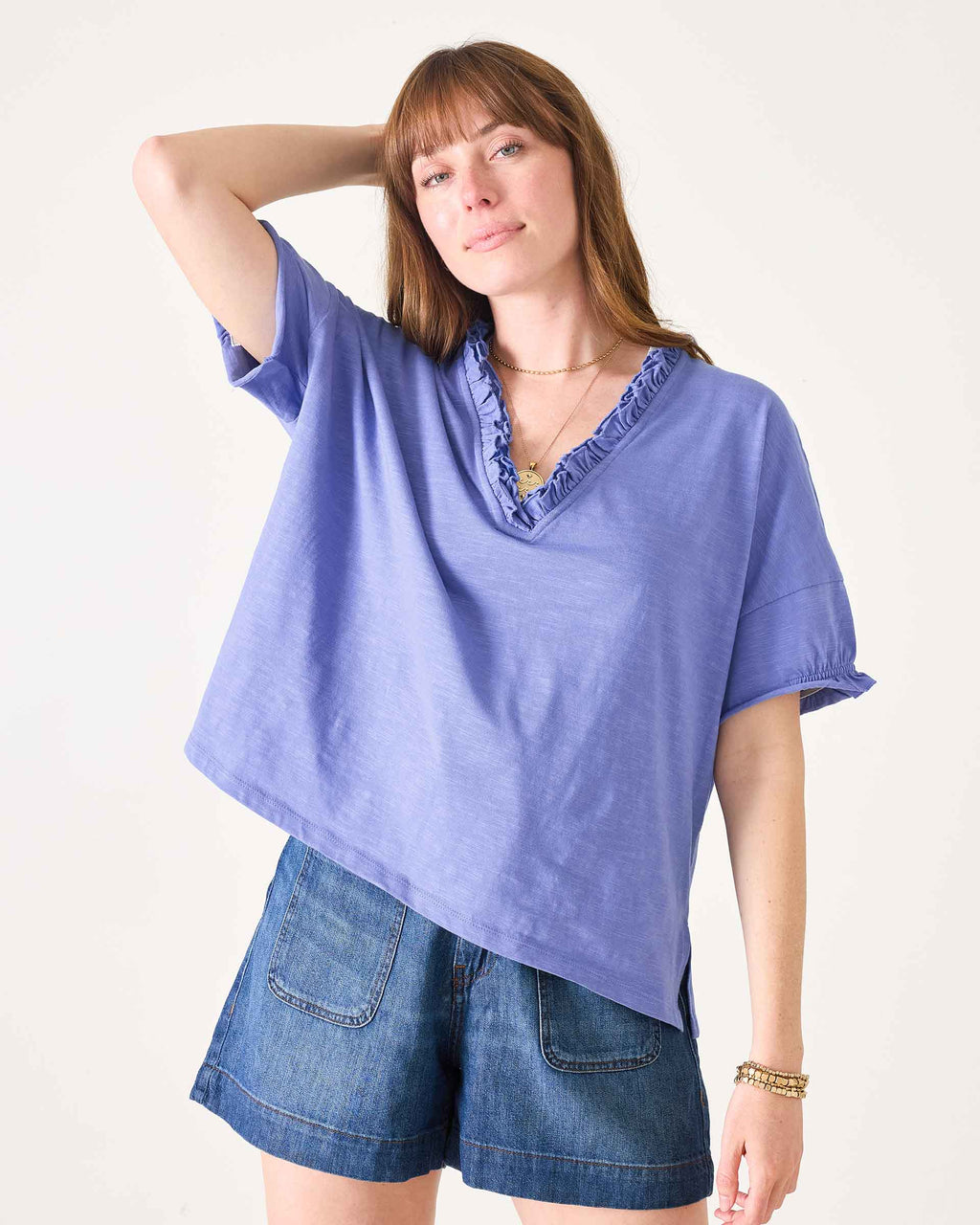 Amelia Ruffle Tee