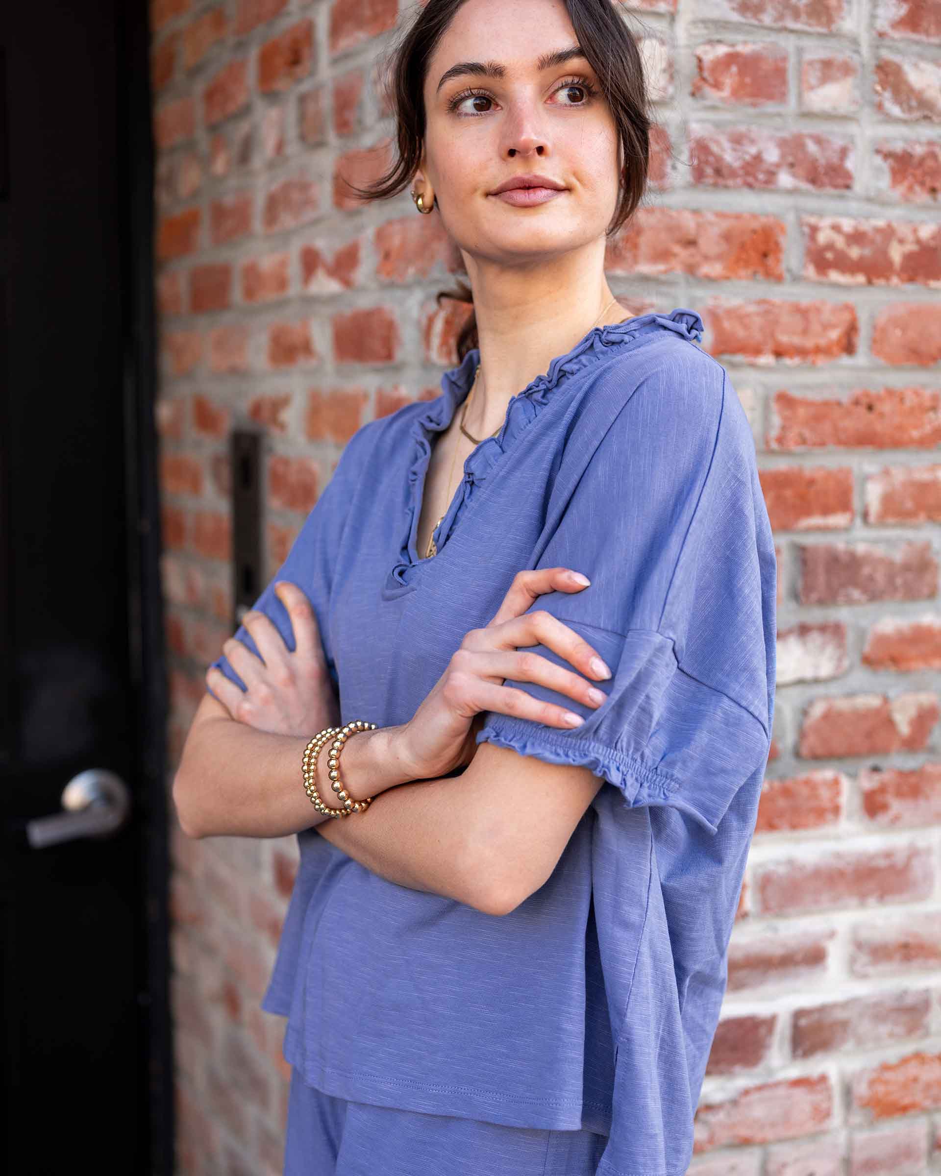 Amelia Ruffle Tee