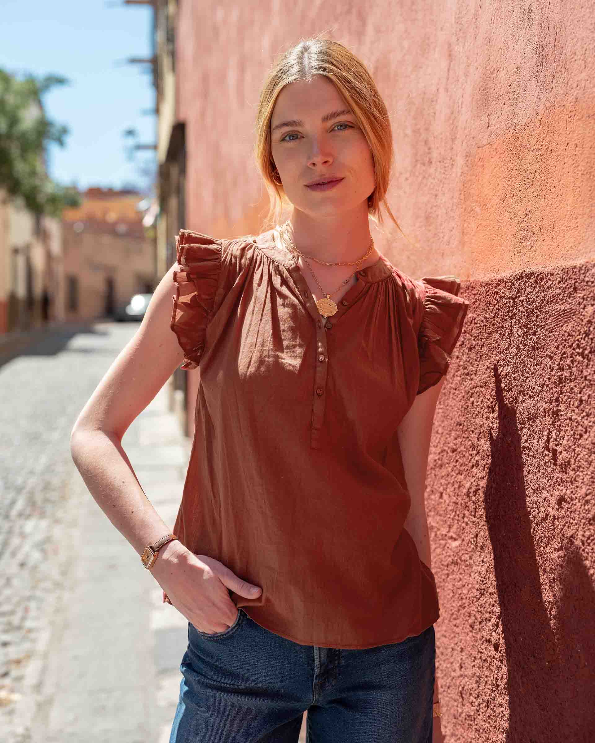 Flutter Sleeve Top