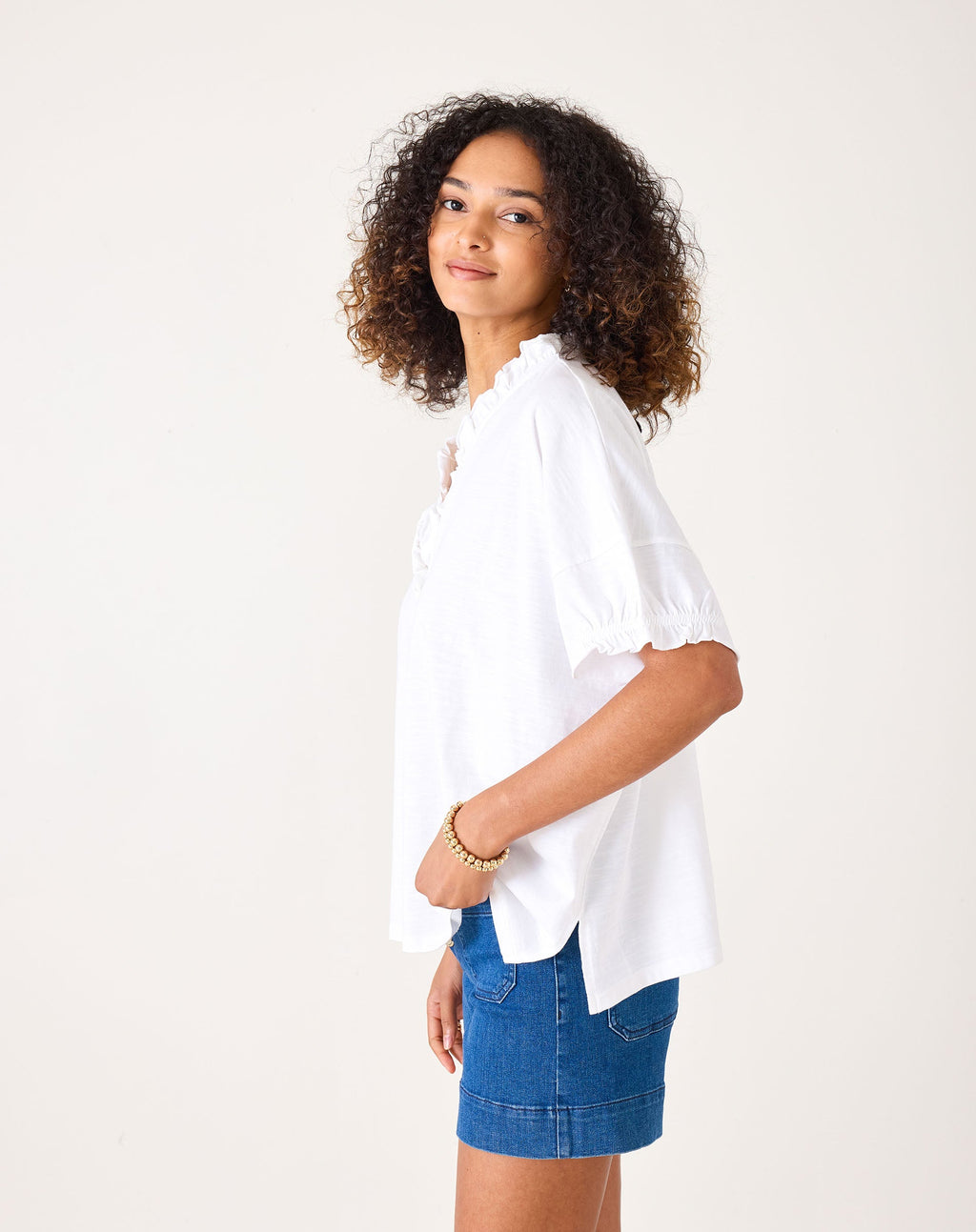 Amelia Ruffle Tee
