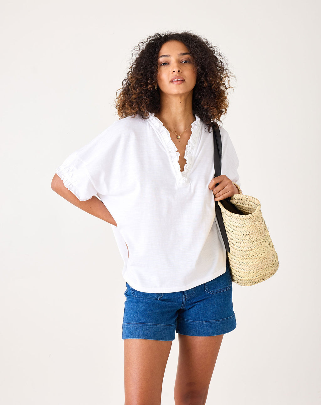 Amelia Ruffle Tee