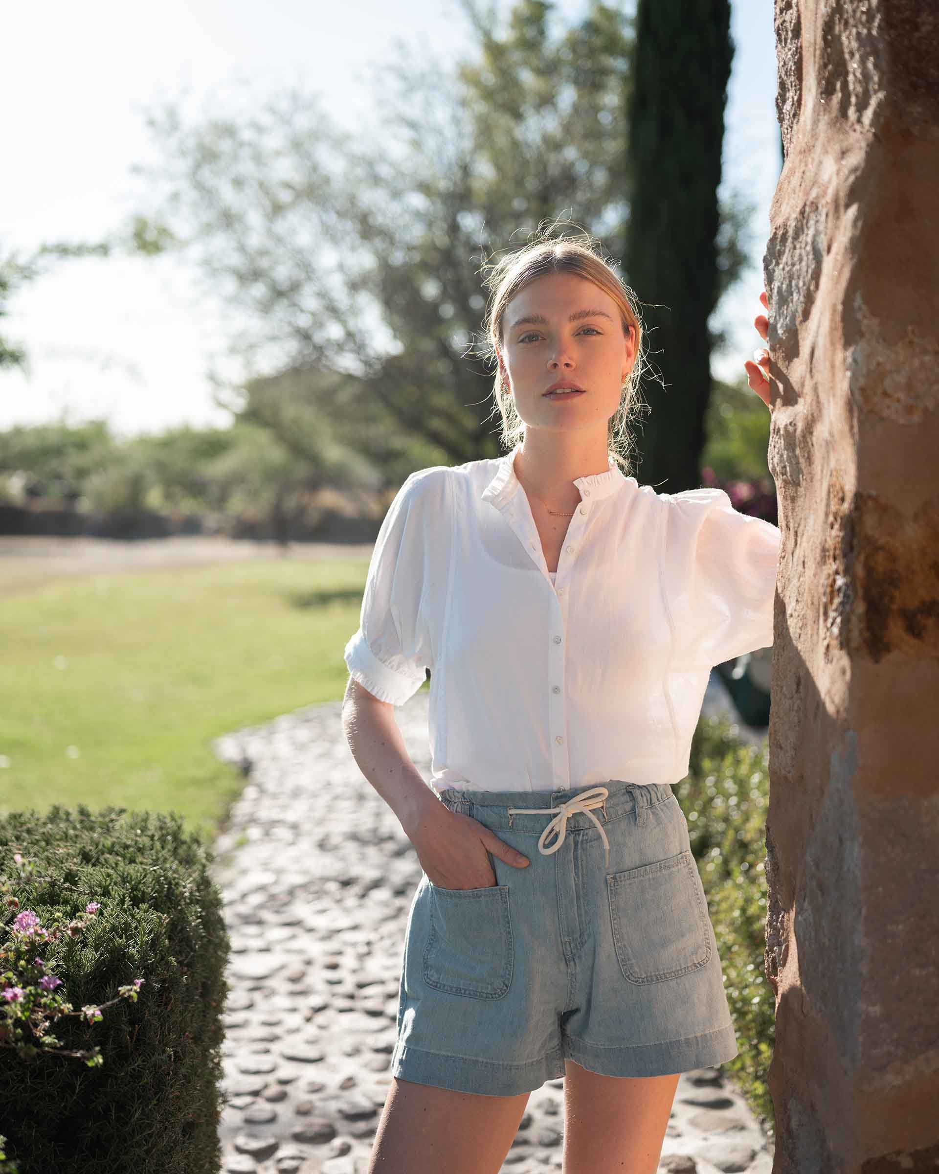 Sweet Clementine Button-Up Top
