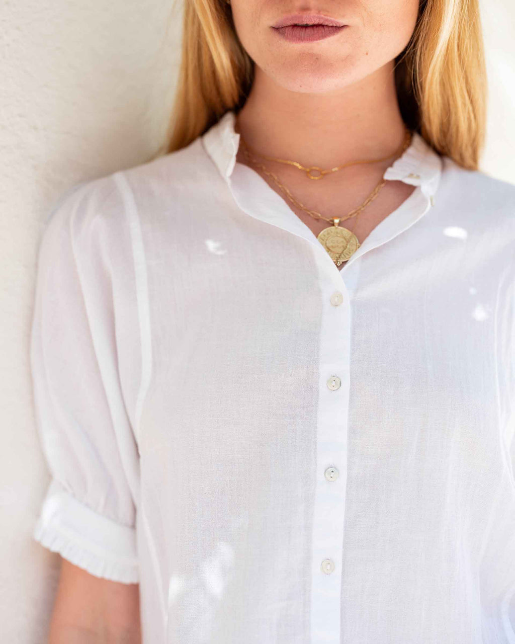 Sweet Clementine Button-Up Top