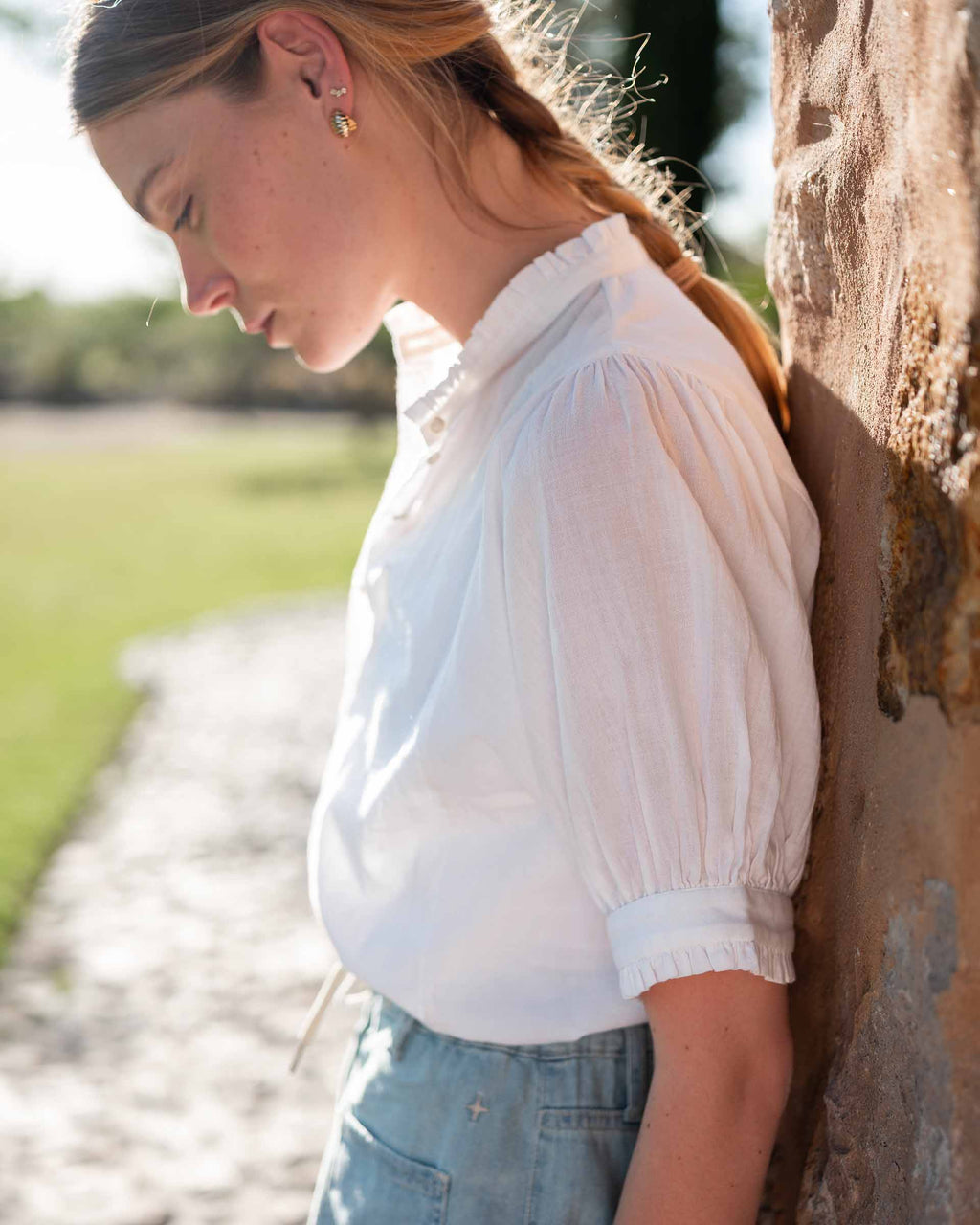 Sweet Clementine Button-Up Top
