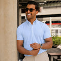 Oxford Button Down Collar Polo Light Blue